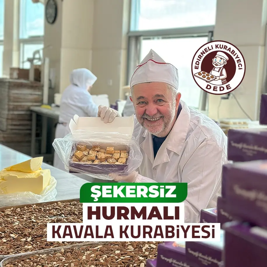 ŞEKERSİZ Hurmalı Kavala Kurabiyesi 500 g