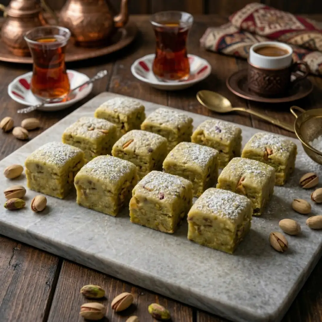 Tereyağlı Antep Fıstıklı Kavala Kurabiyesi 250g